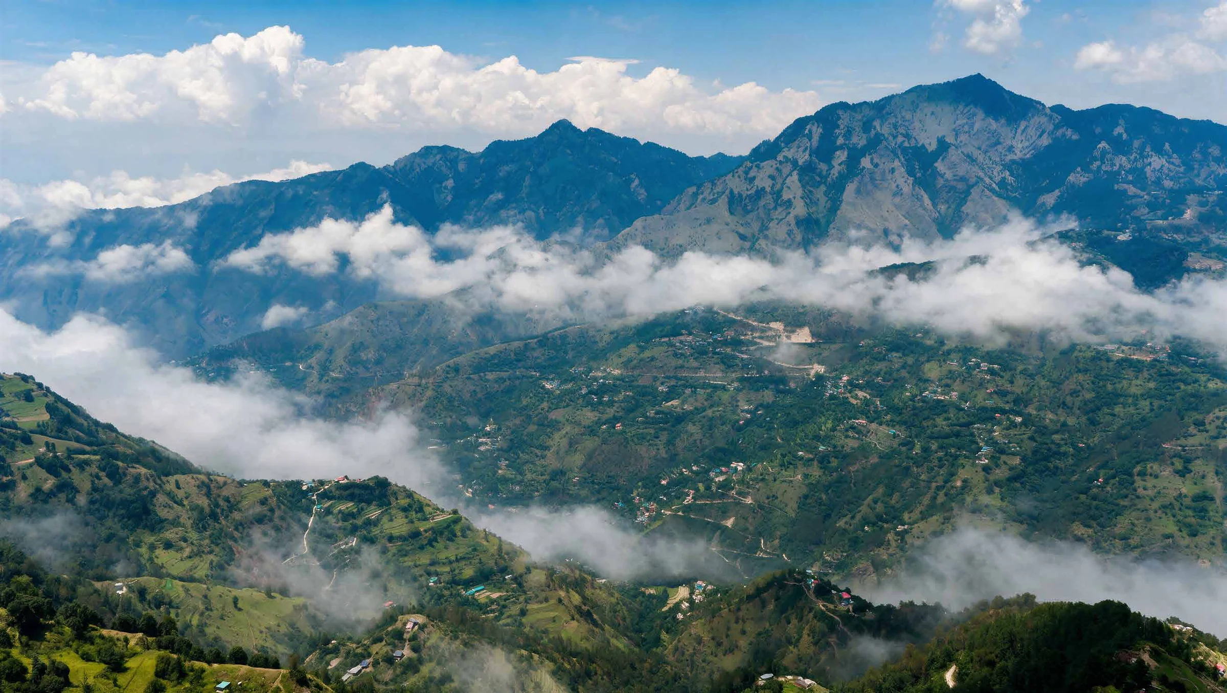 Abhinandan Lodha Shimla - The Ridge Mashobra valley and peaks above the cloudline