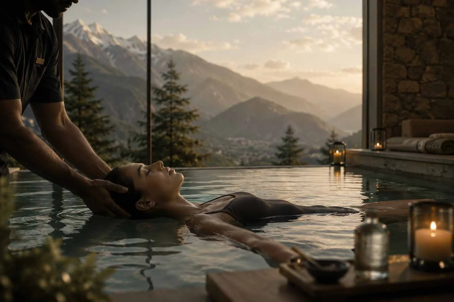 Abhinandan Lodha Shimla - The Ridge spa and recovery circuit with sauna, jacuzzi and cold plunge